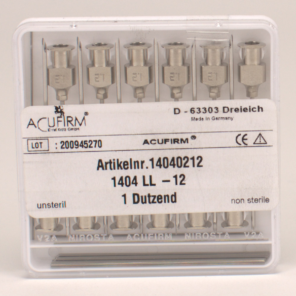 Acufirm kanyler 1404LL/12, 12 stk.