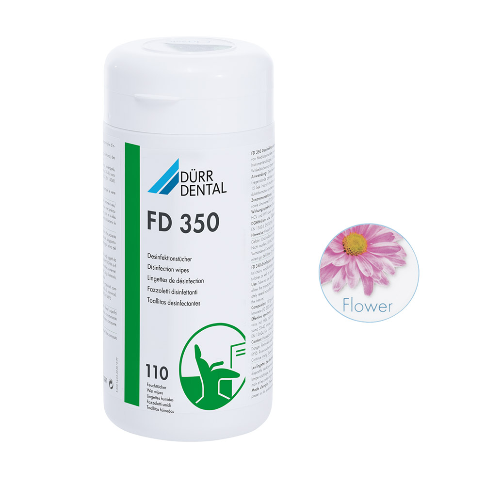 FD 350 Desinfektionstørklæder flower, 12 poser refillpakke