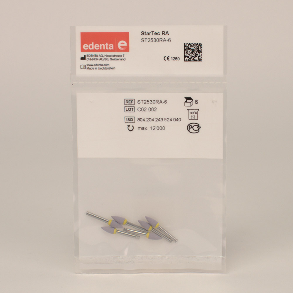 StarTec poleringsspids medium lilla, 6 stk.