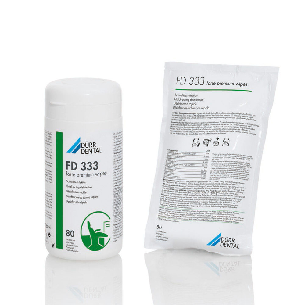 FD 333 forte premium wipes, 12 x 80 stk. refillpakke