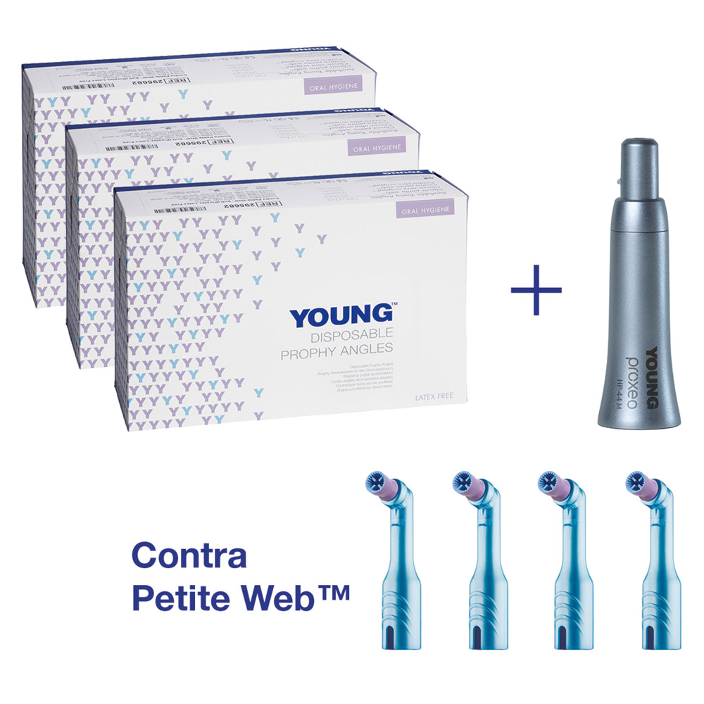 Contra Petite Web soft, latexfri Proxeo håndstykke HP-44M, sæt