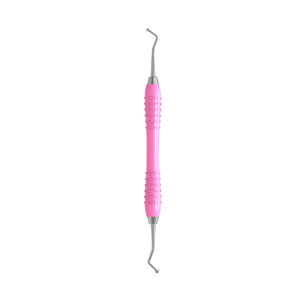 Kuglestopper 1,9/2,3 mm Colori Silikone Greb pink, stk.