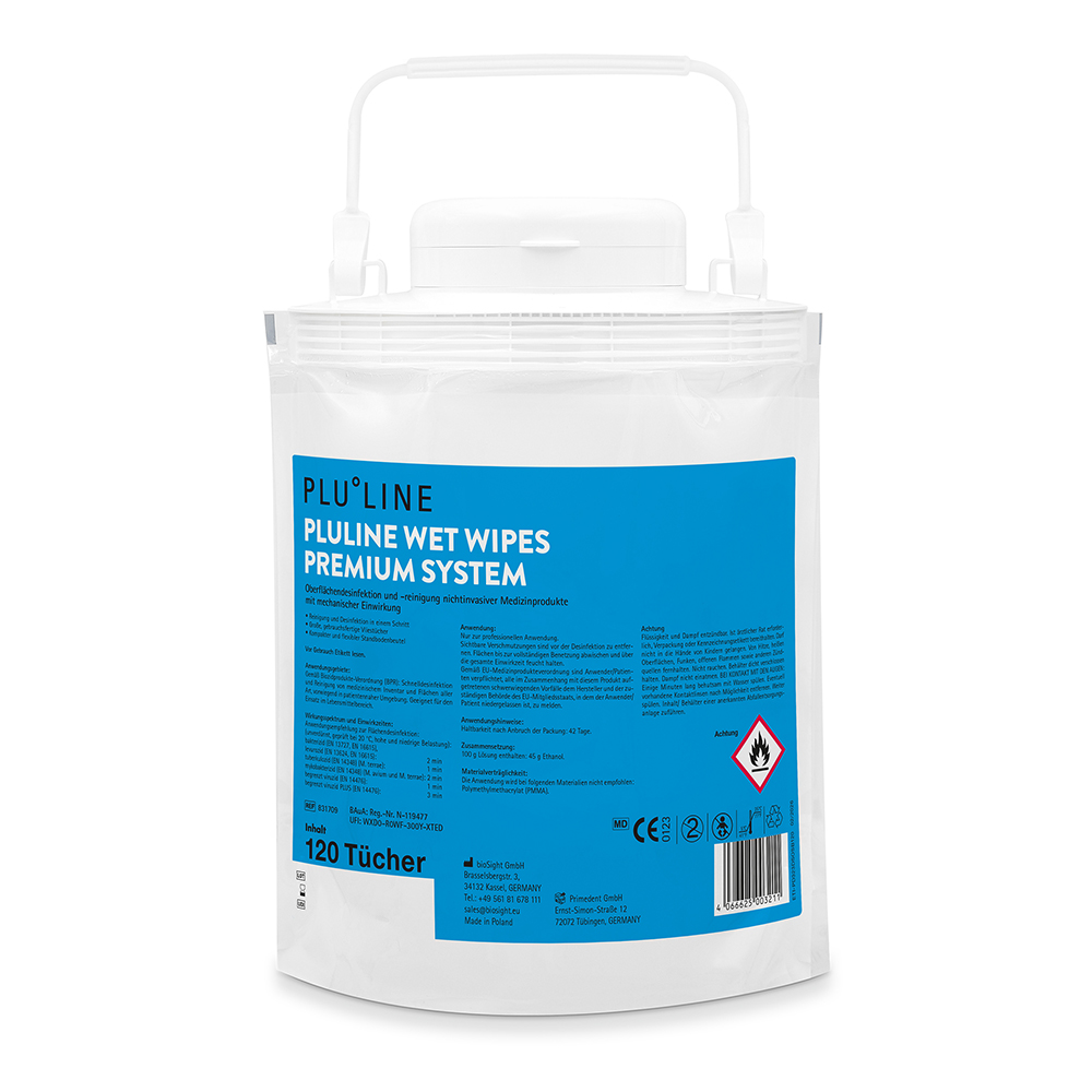 PLULINE Vådservietter Premium System neutral, 120 ark