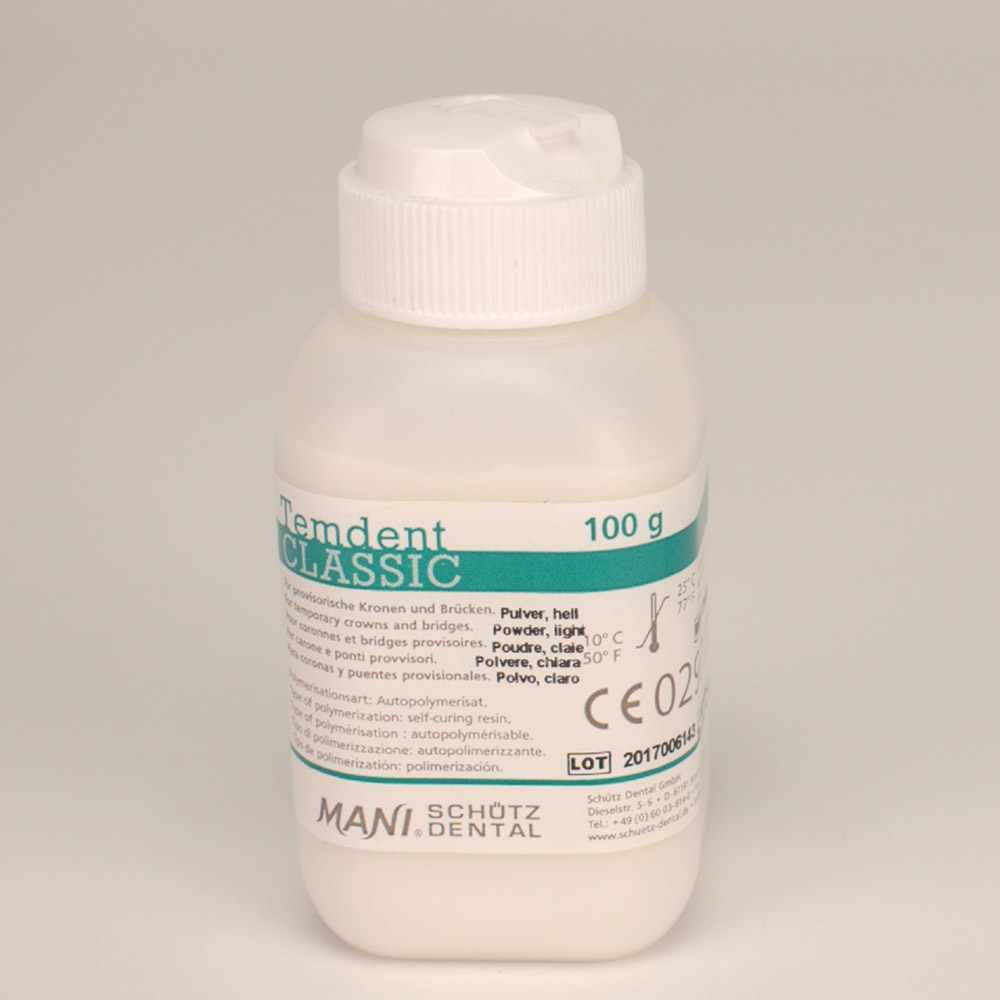 Temdent Pulver lyst, 100 g