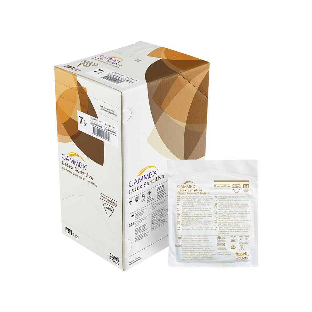 Gammex Latex Sensitiv Handske steril pudderfri Str. 7, 50 par