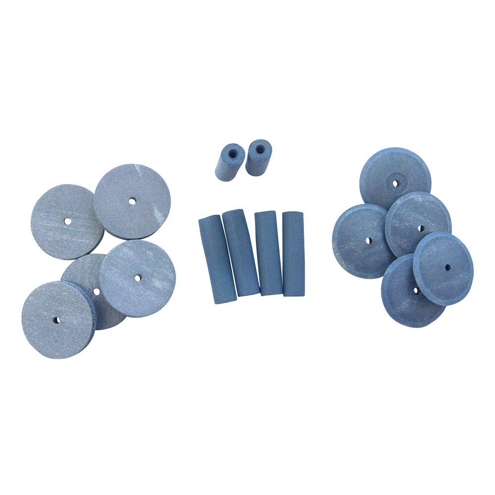 Dedeco gummipolerhjul blå 22 mm, 100 stk.
