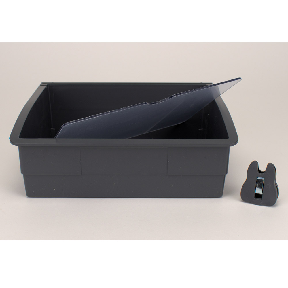 Arbejdsbakke 210 Dental-sæt 208 x 178 x 79 mm grå, stk.