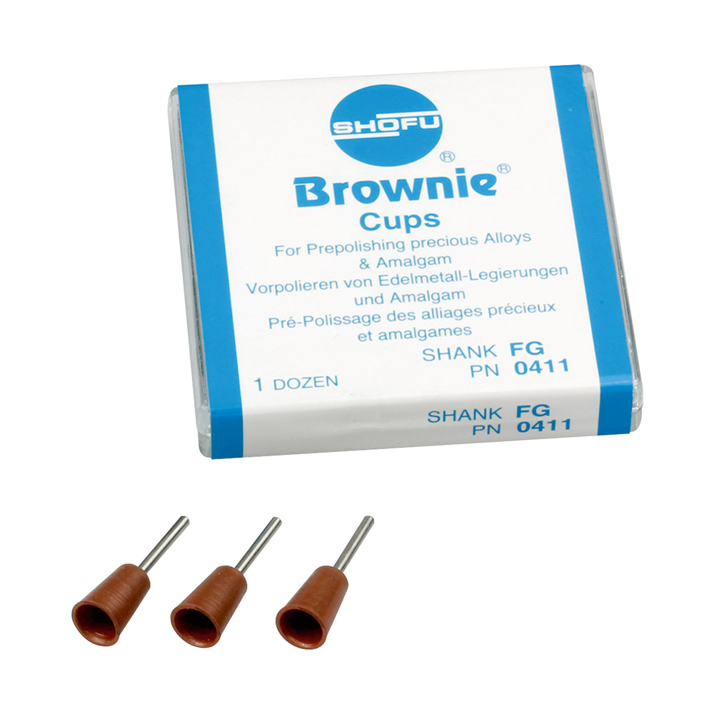Brownie Polisher FG Kelch 065, 12 stk.