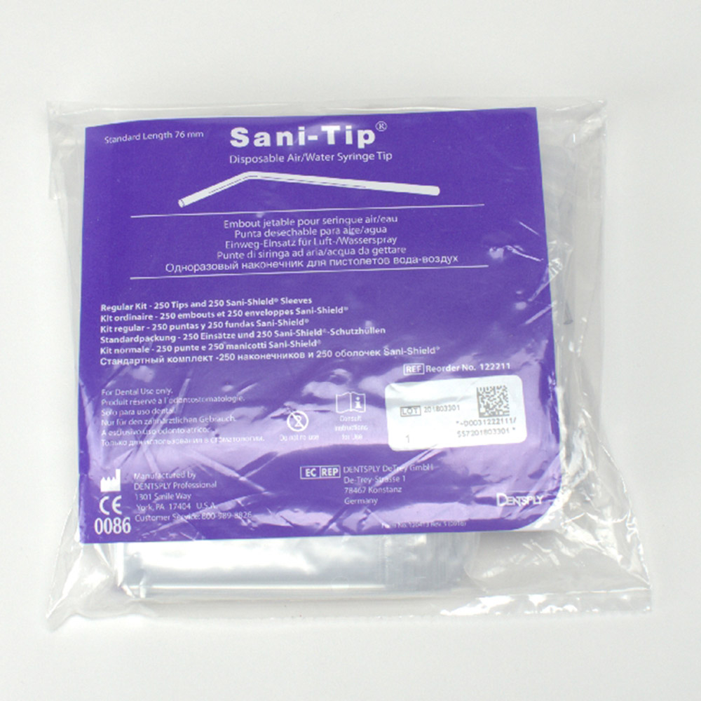 Sani-Tip Standard 76 mm, 250 stk.