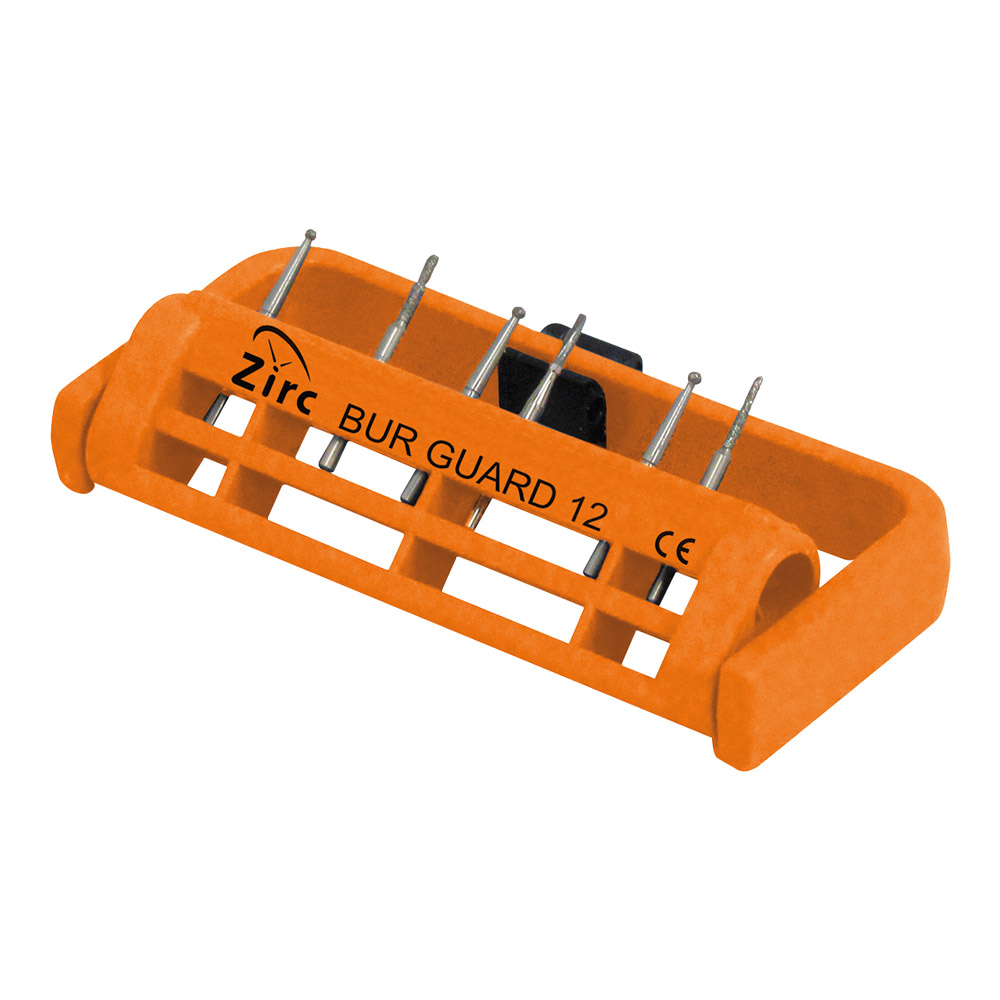 Steri Bur Guard lille 12-huls neonorange, stk.