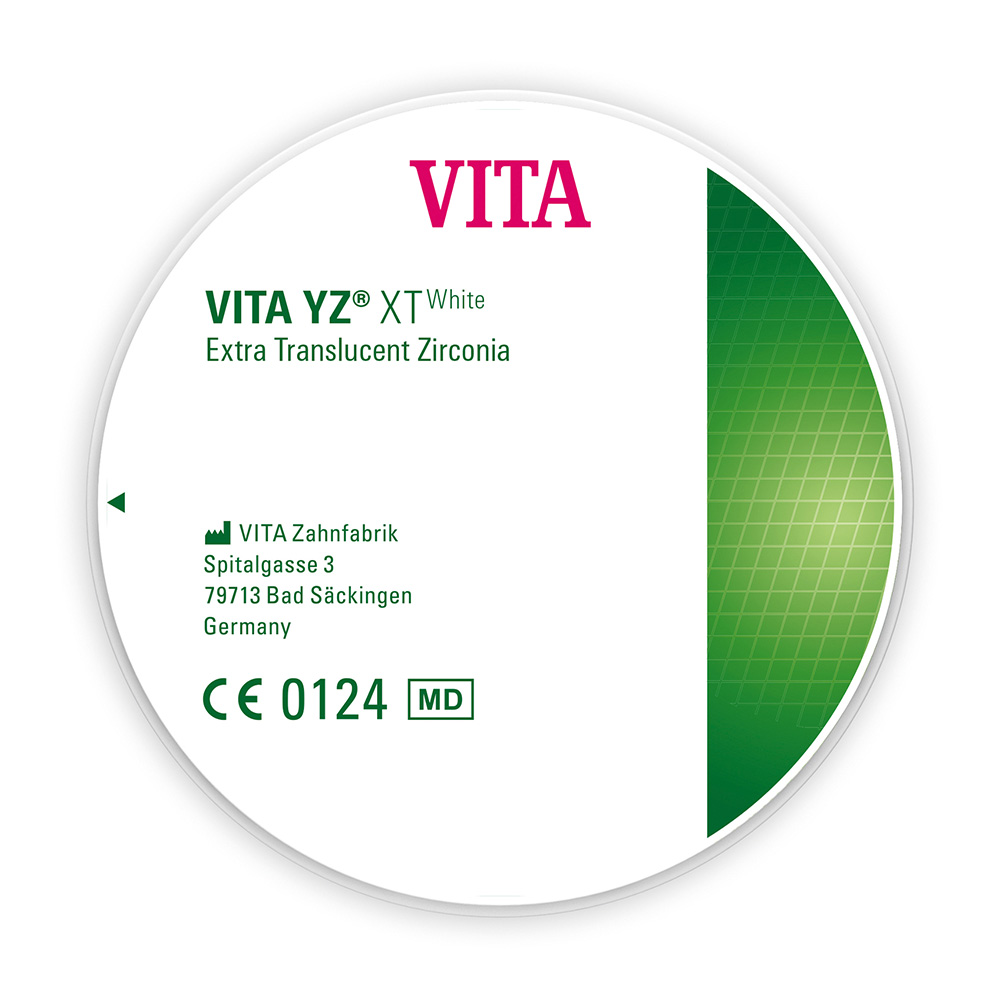 VITA YZ XT White Disc hvid 98,4 mm 20 mm, stk.