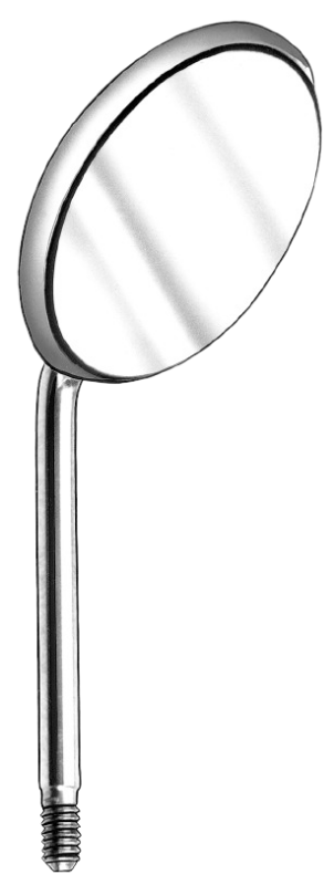 Mundspejl Rhodium plan 20 mm 478/3, 12 stk.
