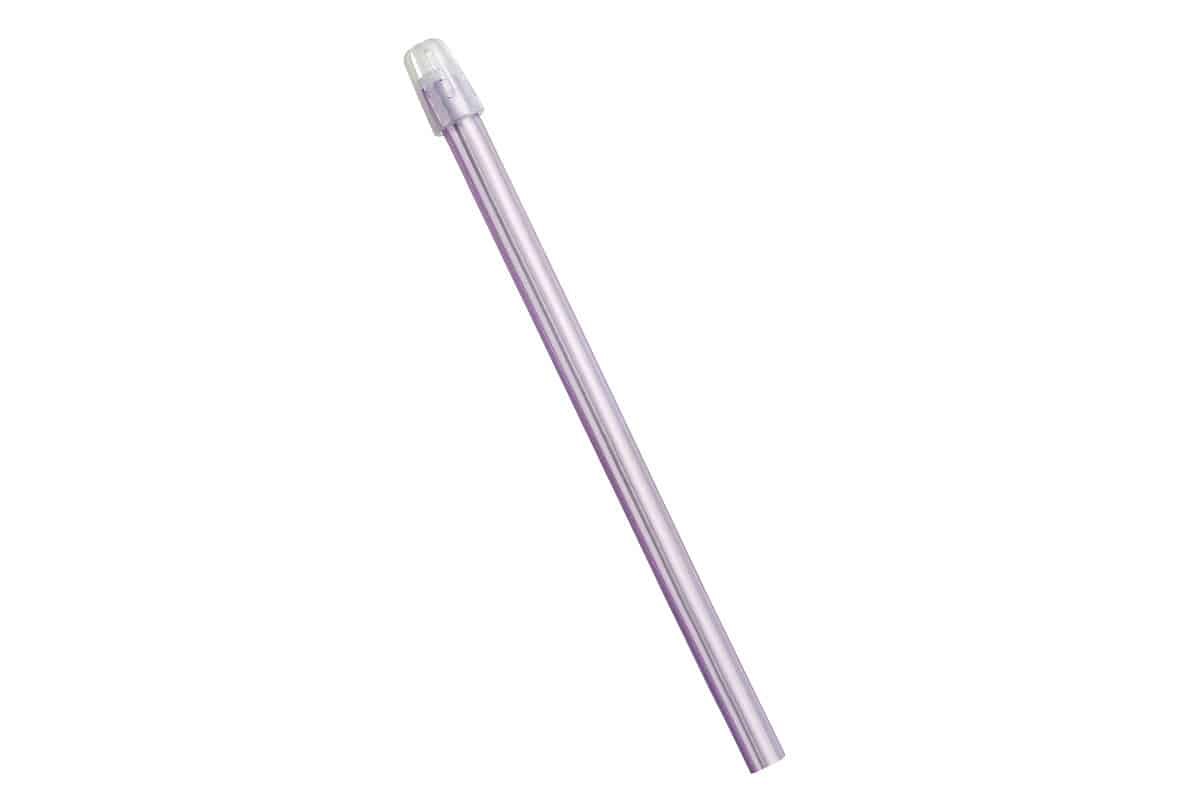 TOP FLEX PLUS spytssuger 145 mm aftagelig hætte rosa, pakke med 100 stk.