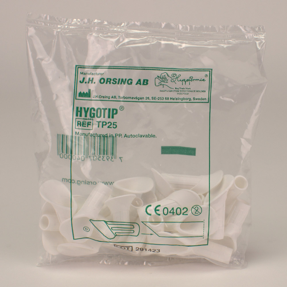 Hygotip Aspirator-spidser hvide, 25 stk.