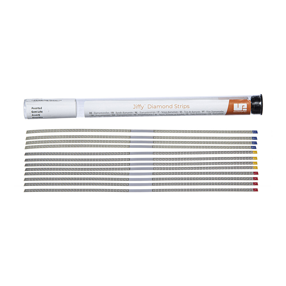 Jiffy diamantstrimler bredt sorteret 5 stk perforeret
