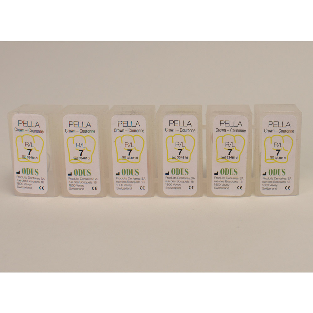 Odus Pella kroner nr. 7, æske med 6 par