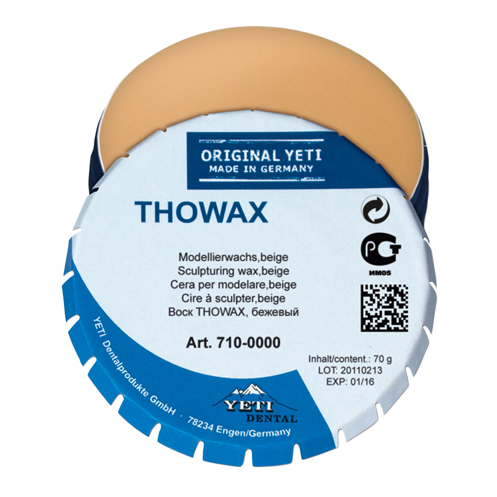 Thowax modelleringsvoks beige, 70 g