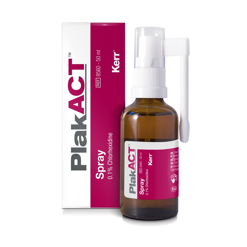 PlakACT Spray 0,1 % Klorhexidin, 50 ml flaske