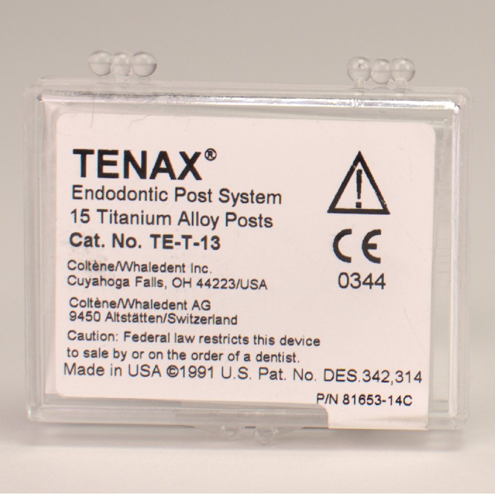 Tenax Titanstifter 1,3 mm gul, 15 stk.