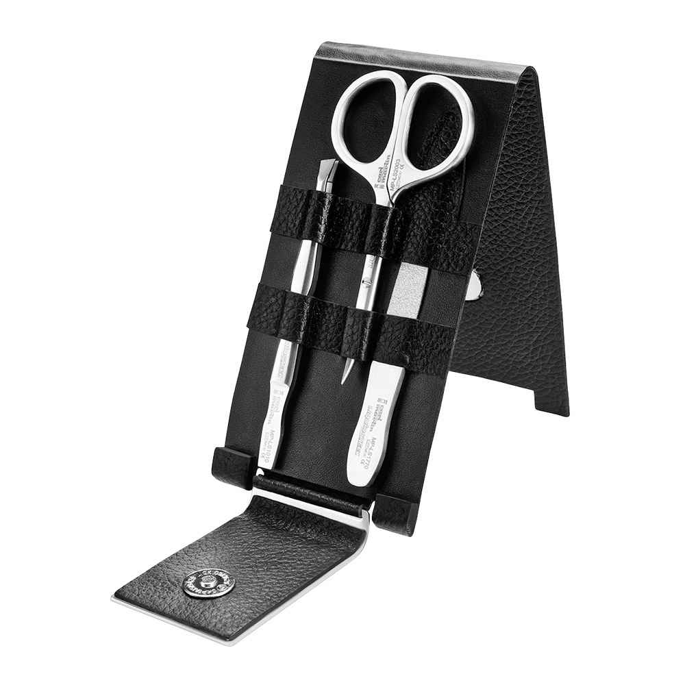 Manicure-etui LiquidSteel saks/pincet/neglefil, stk.