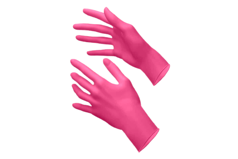 STYLE nitrilhandske str. M fuchsia, 100 stk. pakke