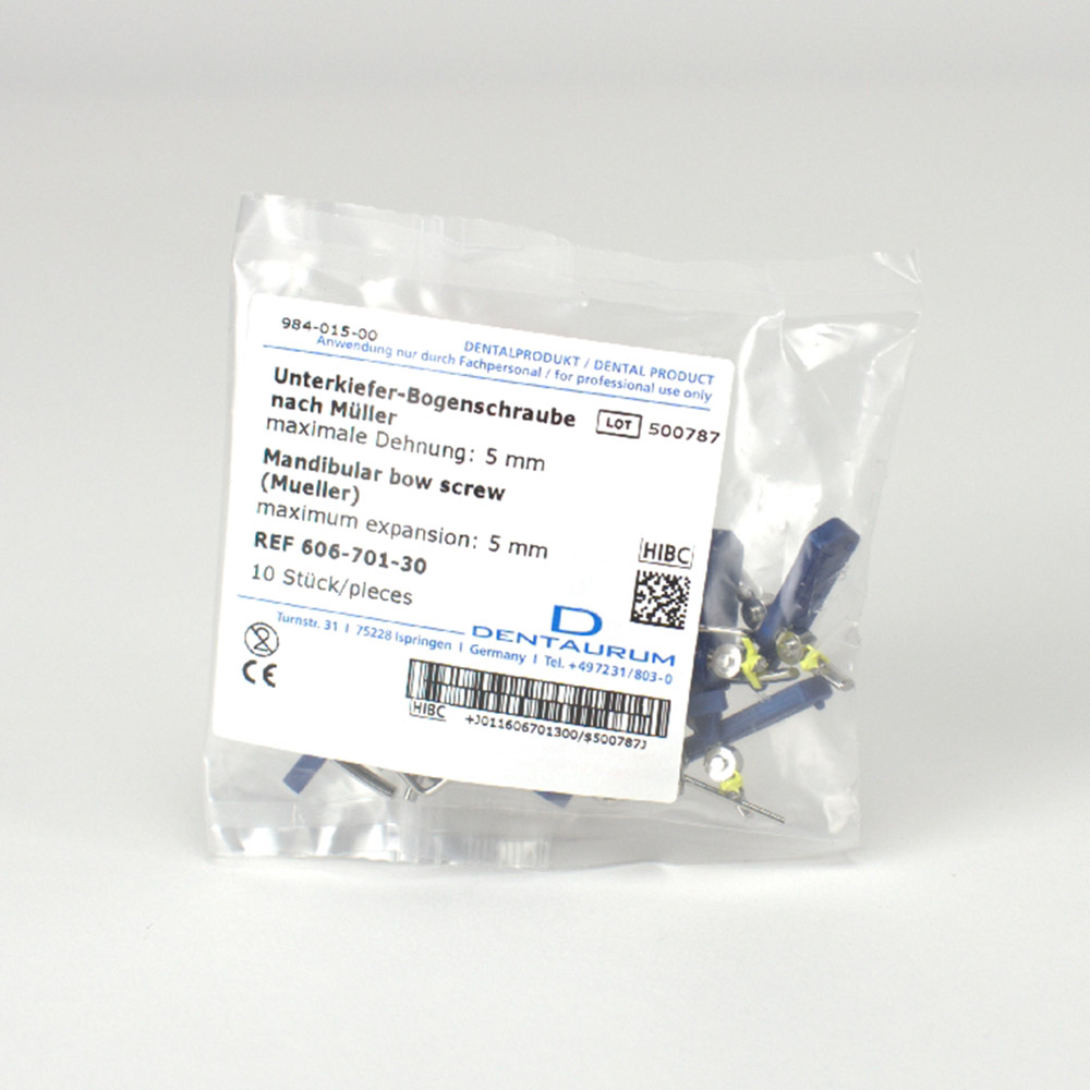 UK-buebolt Müller rustfrit stål, 10 stk.