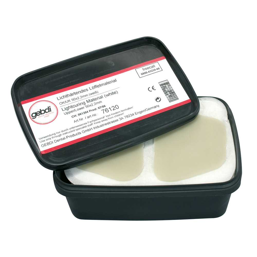 Ske materiale LC hvid OK/UK, pakke