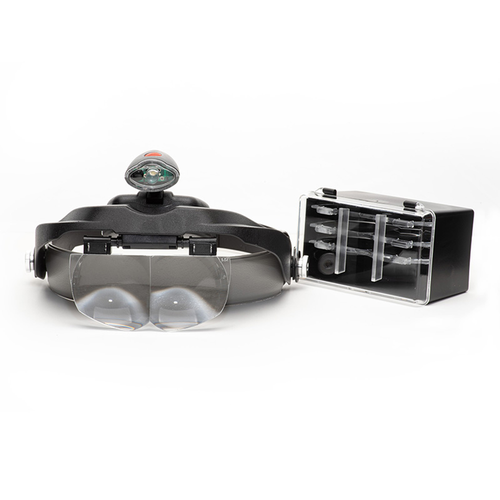 Stereo hovedbåndlupe LED, 4 lupedel St
