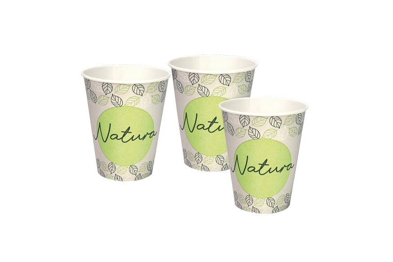 Monoart Natura bæger 180 ml hårdt papir, pakke med 1000 stk.