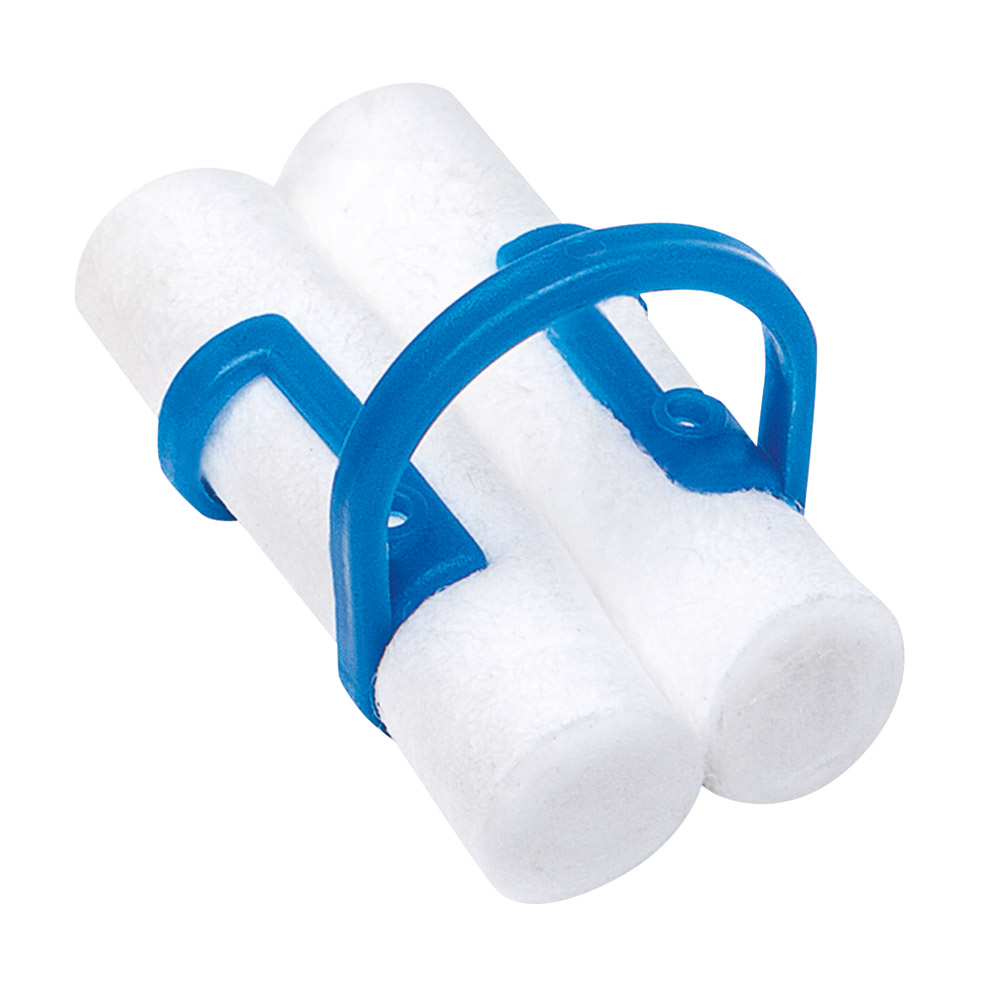 Bomuldsrulleholder i plastik, 100 stk.