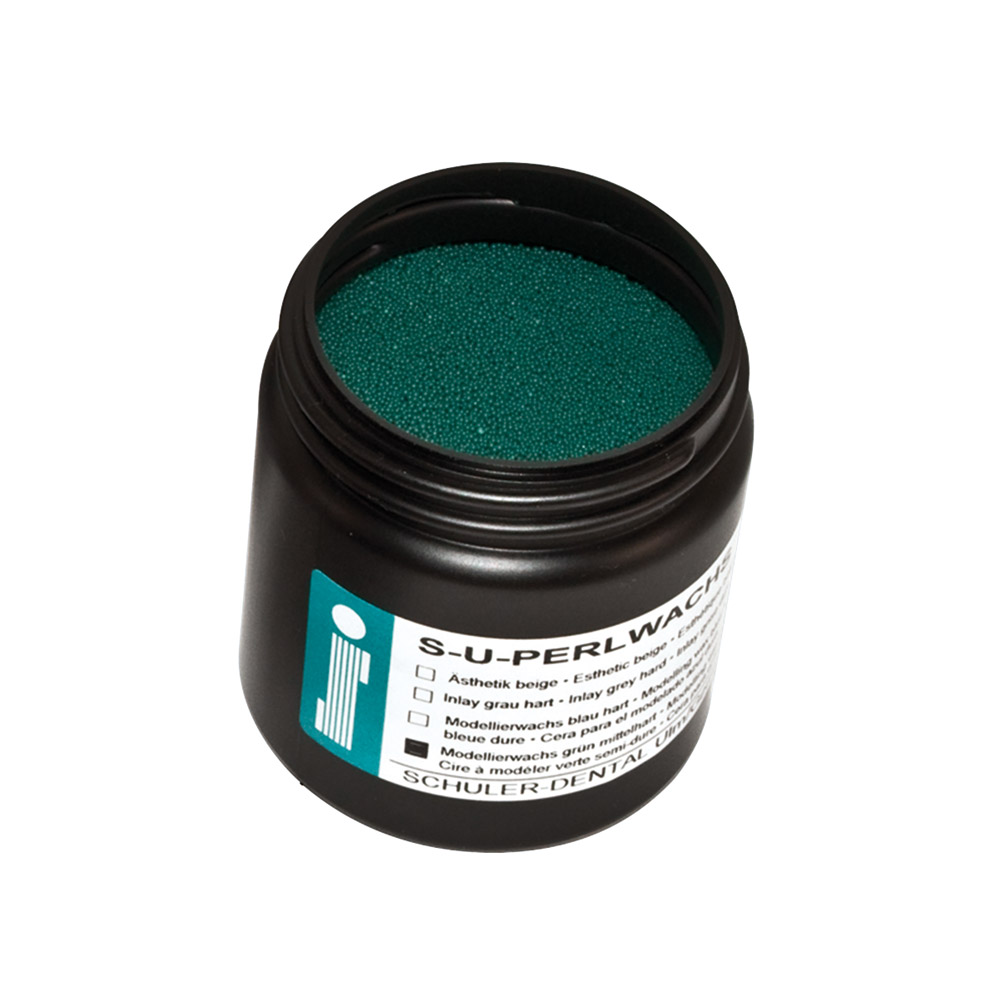 Perlevoks S-U middelhård grøn, 125 g