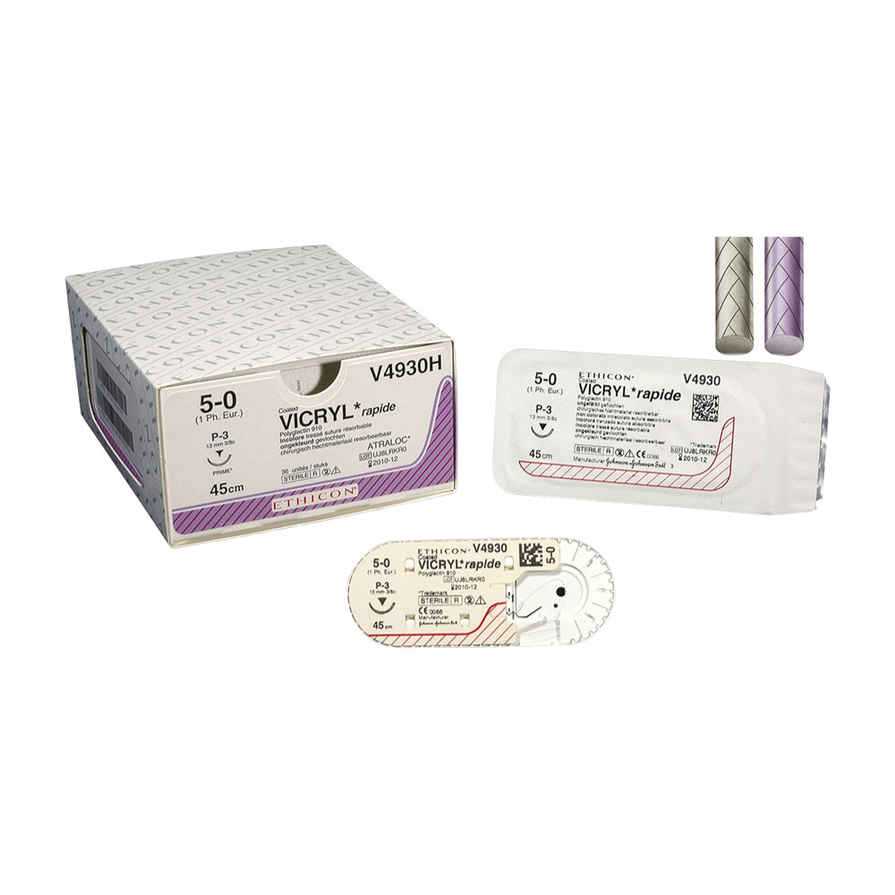 Vicryl Rapid ufarvet 3-0 FS2 0,45, 36 stk.