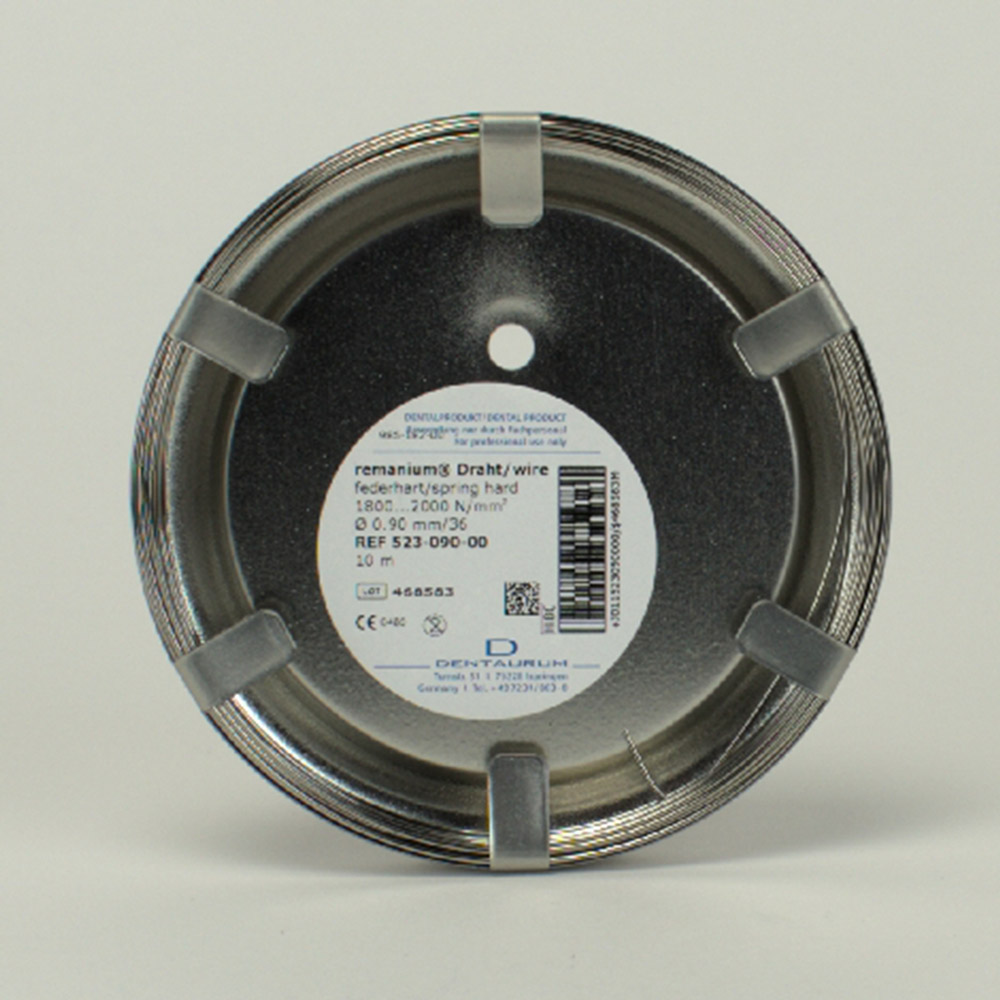 Remanium-tråd, fjederhård, 0,90 mm, 10 m