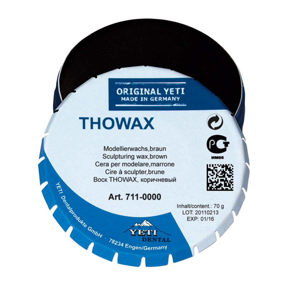 Thowax modelleringsvoks brun, 70 g