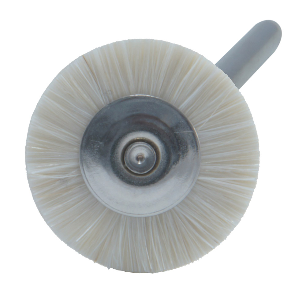 Mini-børster gedehår 19 mm hvide, 12 stykker