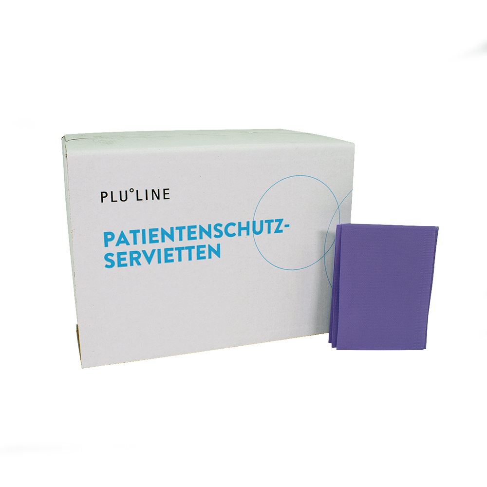 PLULINE PATIENTBESKYTTELSESERVIETTER+ lilla, 500 stk.