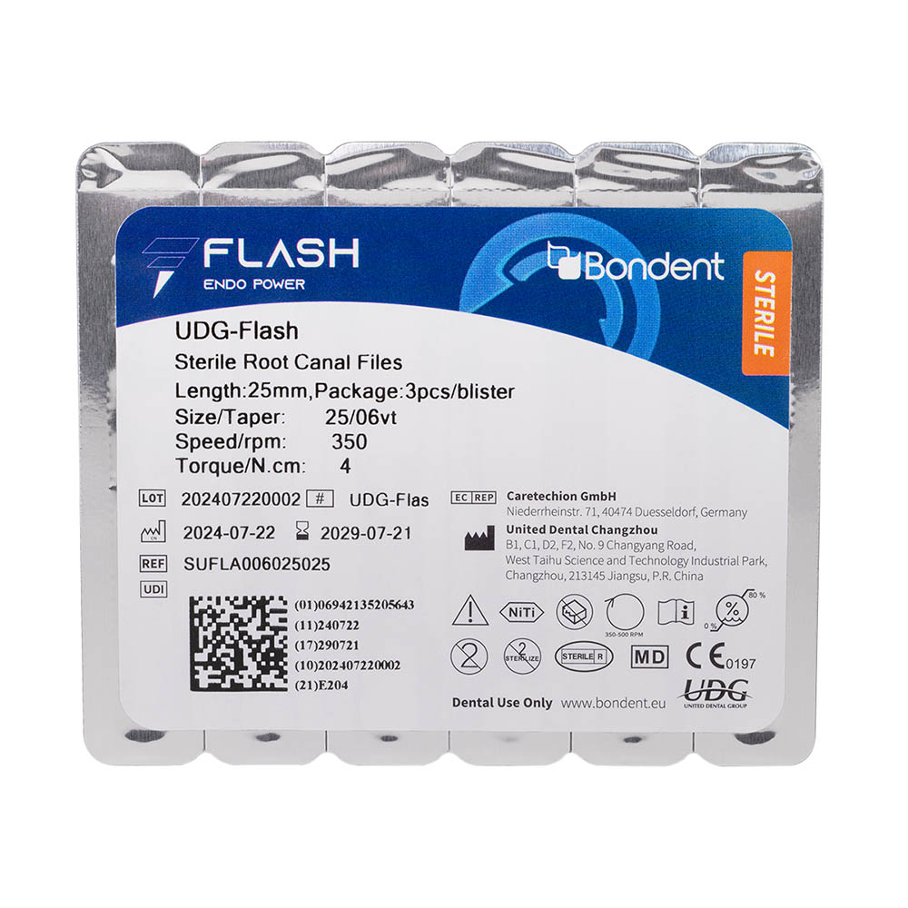 Flash fil 25.06 25 mm steril, 3 stk.