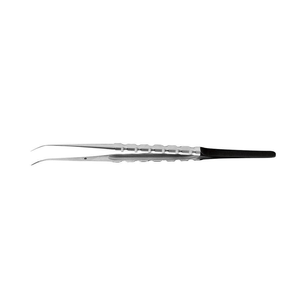 Cooley mikro pincet kirurgisk 18 cm 45 grader bøjet, stk.