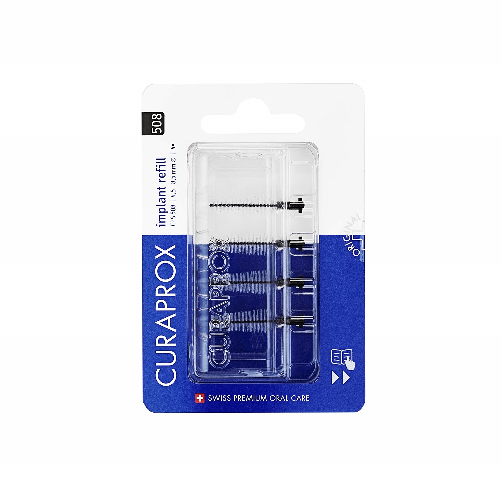 Curaprox CPS 508 implant sort, 4 stk. refill