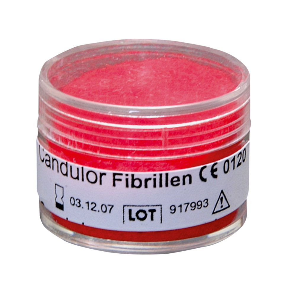 Fibriller (røde indsatte tråde), pakning