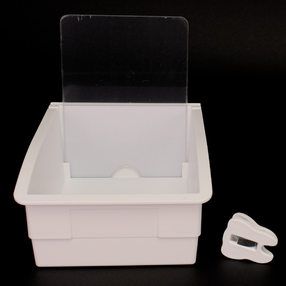 Arbejdsbakke 130 Dental-sæt 126 x 178 x 79 mm hvid, stk.