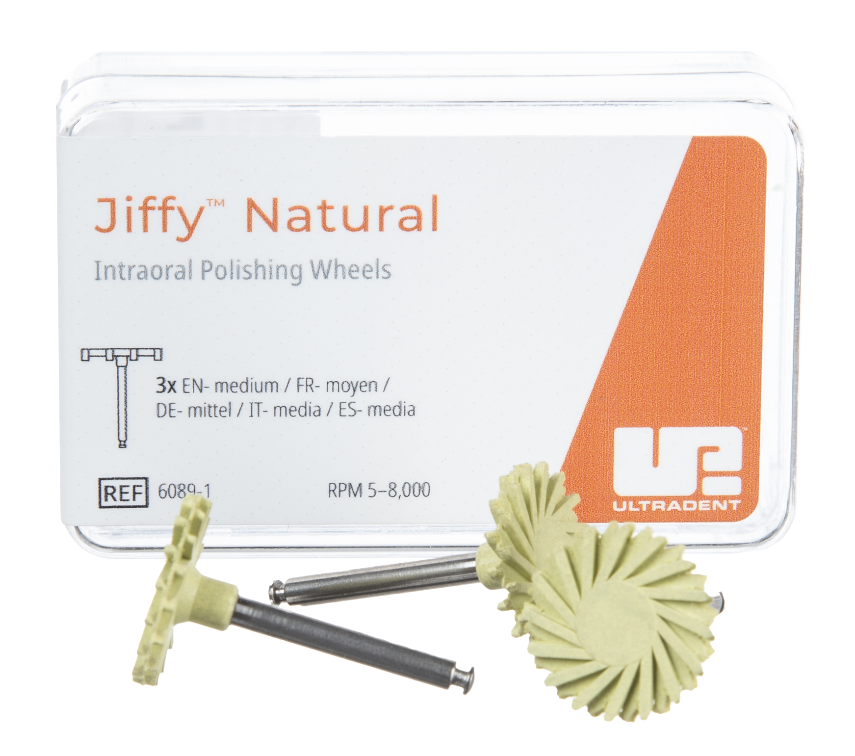 Jiffy Natural Wheel RA medium, Komposit 14 mm, 3 stk.