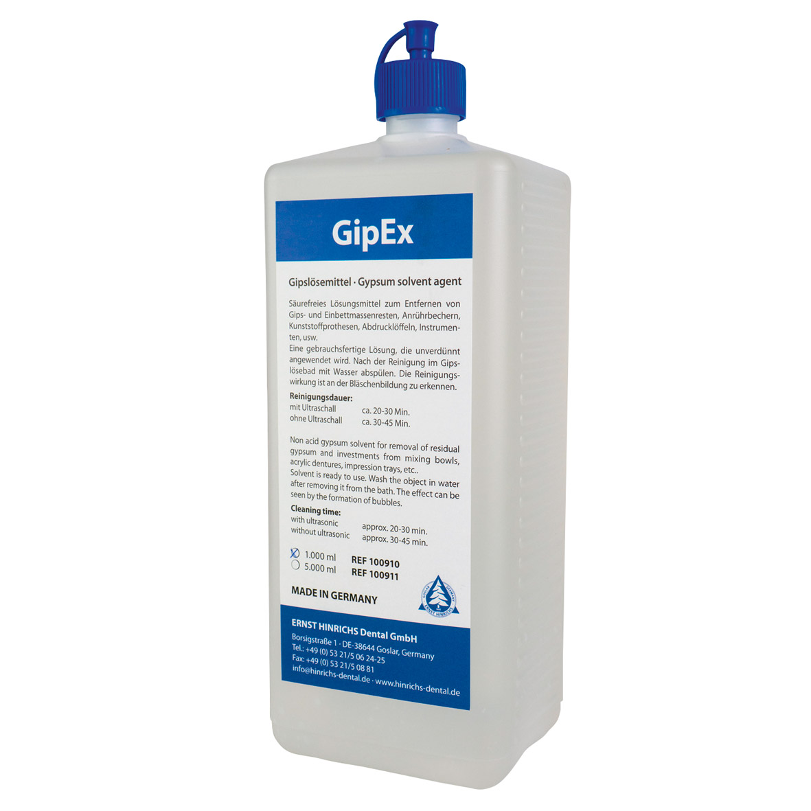 Gipsløser Hinrichs, 1 L flaske