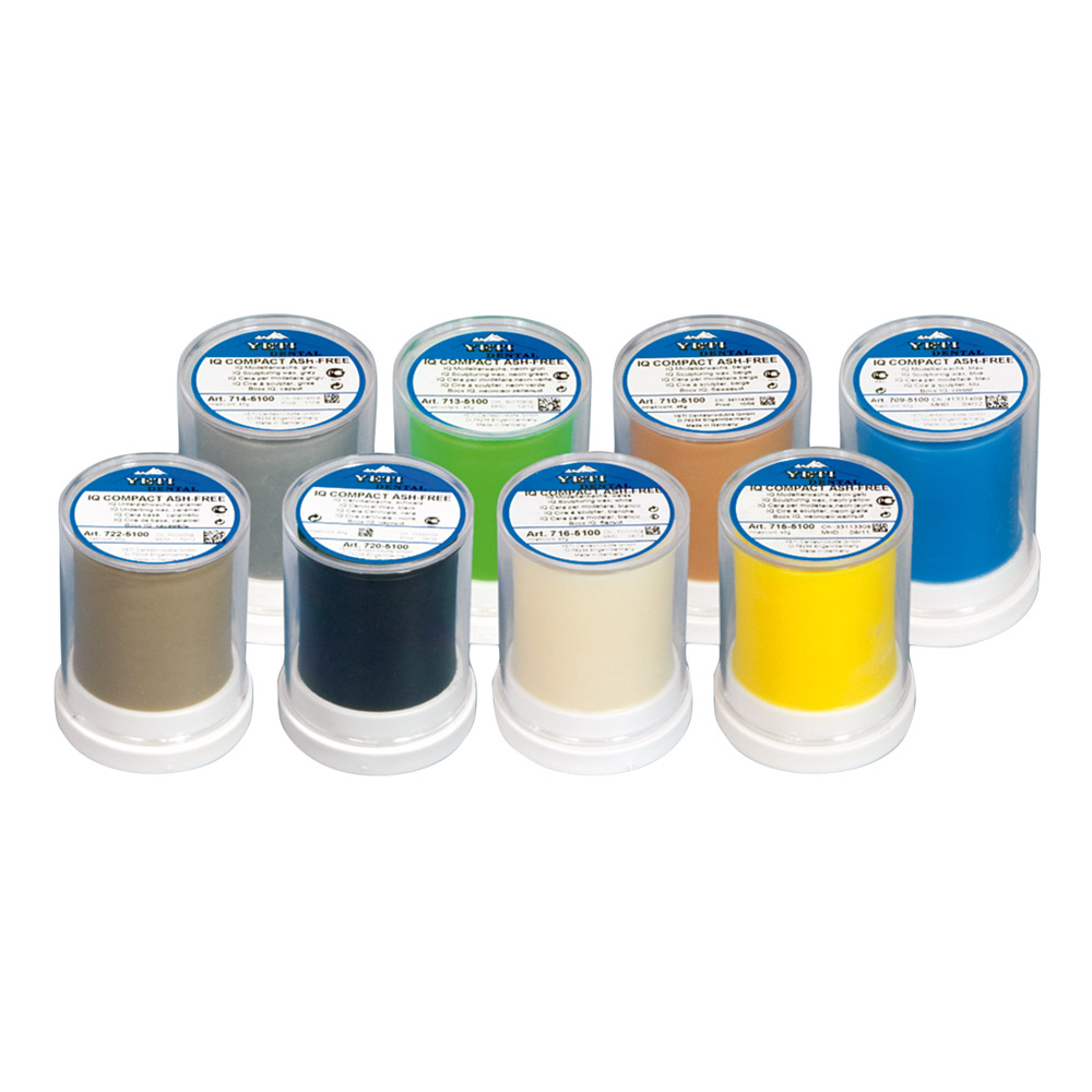 IQ Voks Compact aske-fri hvid cylinder, 45 g