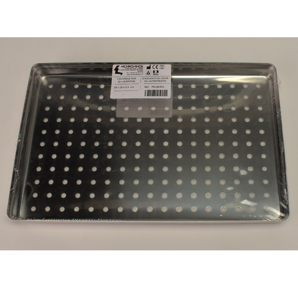 Norm-Tray RS låg med huller 28 x 18 cm, stk.