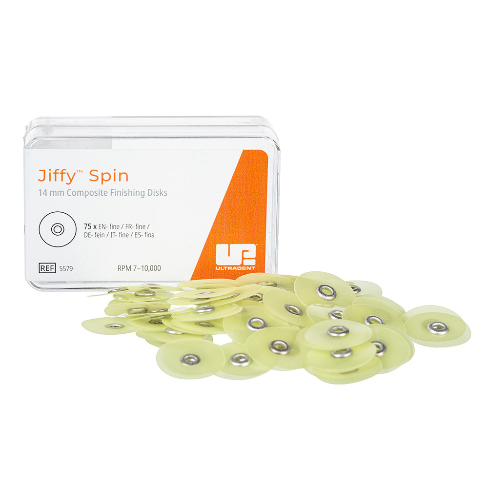 Jiffy Spin Disk 14 mm fin gul, 75 stk.