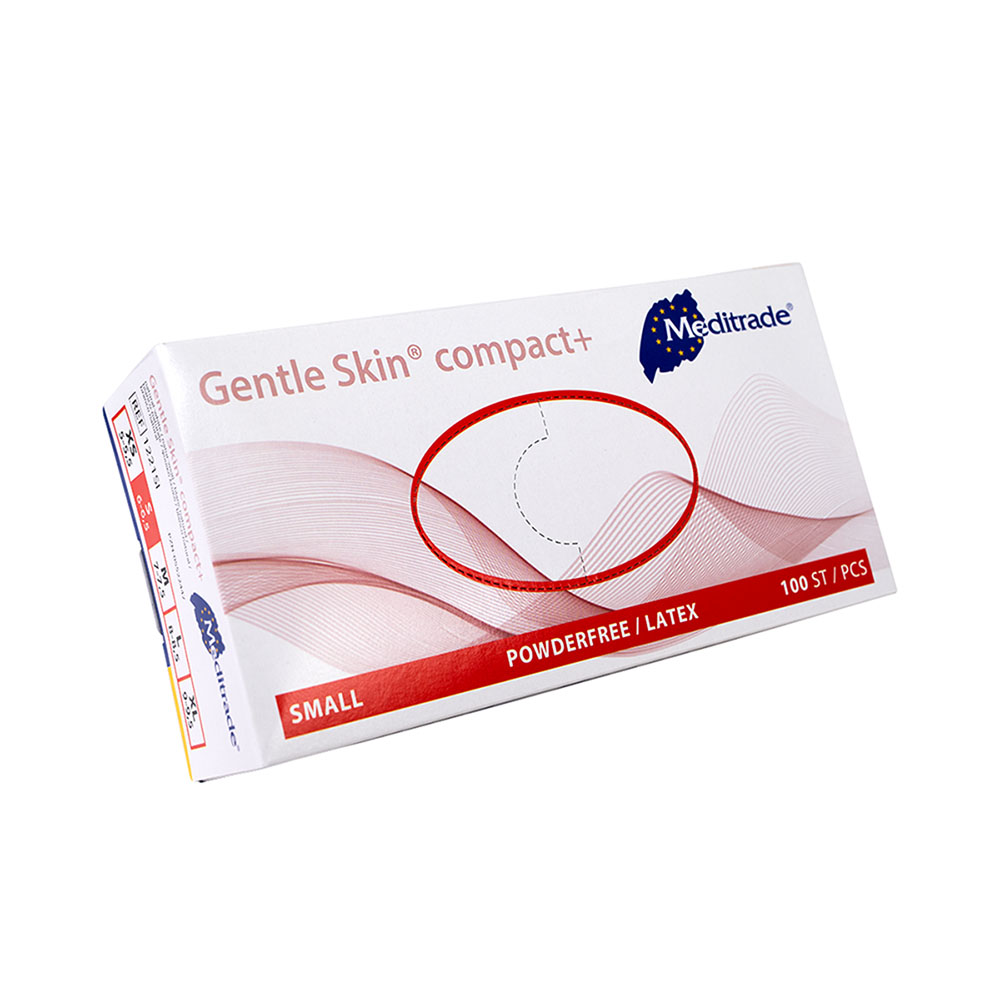 Gentle Skin Compact+ Handske pudderfri Str. S, 100 stk.