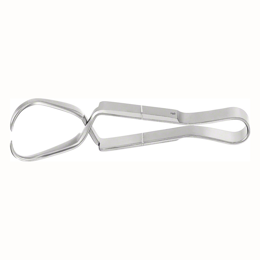 Stofklemme kranium 8,5 cm lige, stk.