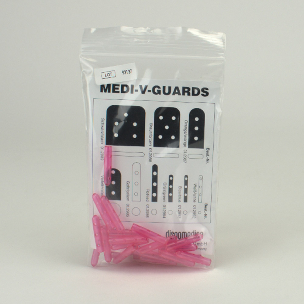 Medi-V-Guards rød 3,2 mm, 100 stk.