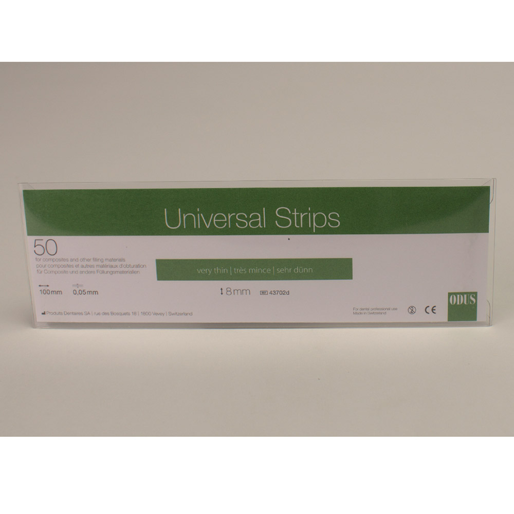 Odus universal strimler 0,05 x 8 mm lige, pakke